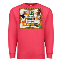Cardinal jesus flannel's pumpkins blessings Premium Sweatshirt - TumblerDesignByShophia