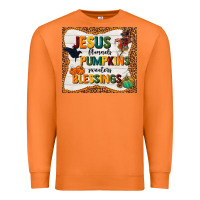 Carrot jesus flannel's pumpkins blessings Premium Sweatshirt - TumblerDesignByShophia