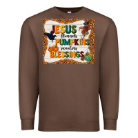 Chestnut jesus flannel's pumpkins blessings Premium Sweatshirt - TumblerDesignByShophia