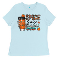 Baby Blue spice spice baby Ladies Tee - CowhideDigitalArt