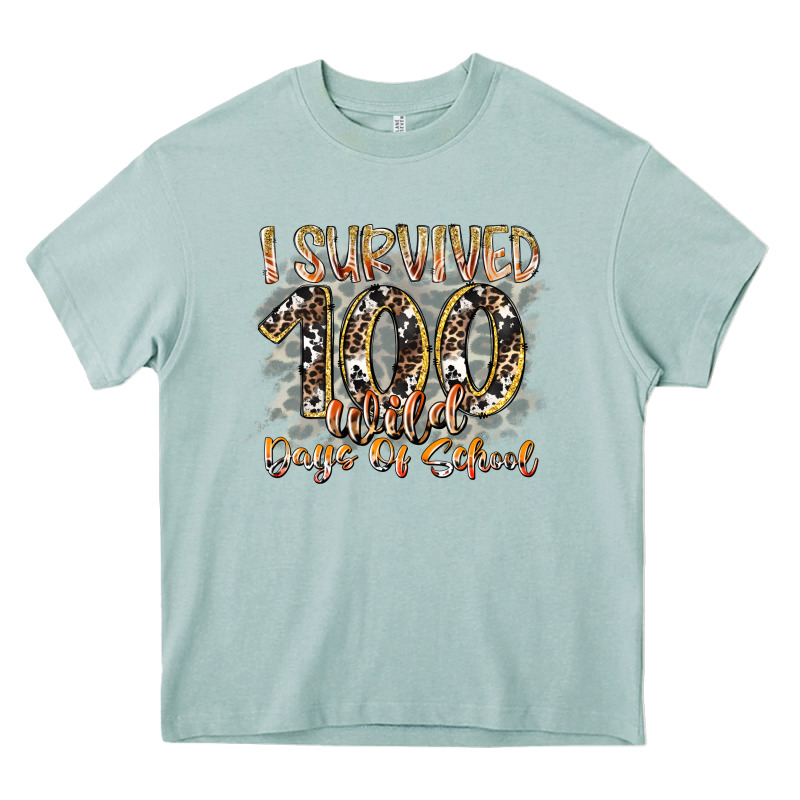 I Survived 100 Wild Days Of School Heavy Core Tee by RacoonDesign | Teevron