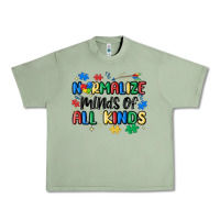 Oil Green normalize minds of all kinds Urban Heavy Tee - MaliasSmallBusiness