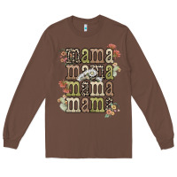 Chestnut mama mama mama mama western flower Long Sleeve Tee - NancyCooperArtShop