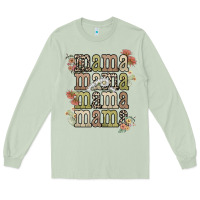 Matcha mama mama mama mama western flower Long Sleeve Tee - NancyCooperArtShop
