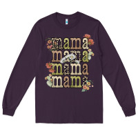 Plum mama mama mama mama western flower Long Sleeve Tee - NancyCooperArtShop