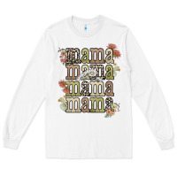 White mama mama mama mama western flower Long Sleeve Tee - NancyCooperArtShop