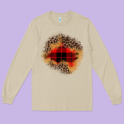 Christmas Patch Long Sleeve Tee Designed By Jahusdesignshop