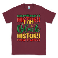 Burgundy i am black history Classic Tee - MaliasSmallBusiness
