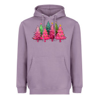 Lavender christmas tress with lights Heavyweight Hoodie - texasbilliewilder
