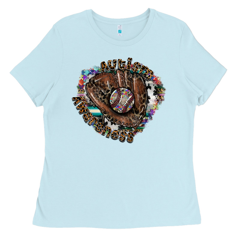 Autism Awareness Baseball Ladies Tee by SublimationCraftShop | Teevron