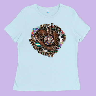 Autism Awareness Baseball Ladies Tee Designed By Sublimationcraftshop
