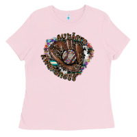 Bubblegum Pink autism awareness baseball Ladies Tee - SublimationCraftShop