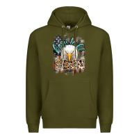 Army Green Born to be free 4th of july Premium Hoodie - HowdyJamesFarm