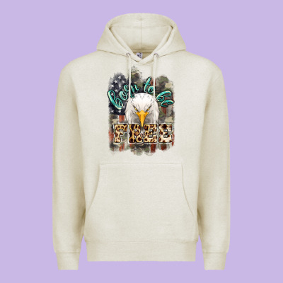 Born To Be Free 4th Of July Premium Hoodie Designed By Howdyjamesfarm