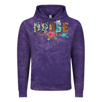 Cloud Purple western nurse arrow floral Vintage Hoodie - BarkalooDesign
