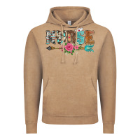 Vintage Coffee western nurse arrow floral Vintage Hoodie - BarkalooDesign