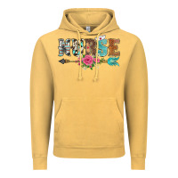 Vintage Mustard western nurse arrow floral Vintage Hoodie - BarkalooDesign