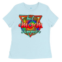 Baby Blue hot mom summer Ladies Tee - JahusDesignShop
