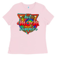 Bubblegum Pink hot mom summer Ladies Tee - JahusDesignShop