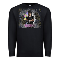 Black gothic girl with black rose Premium Sweatshirt - TumblerDesignByShophia