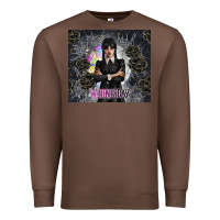 Chestnut gothic girl with black rose Premium Sweatshirt - TumblerDesignByShophia
