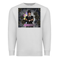 Dove Grey gothic girl with black rose Premium Sweatshirt - TumblerDesignByShophia