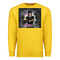Lemon gothic girl with black rose Premium Sweatshirt - TumblerDesignByShophia