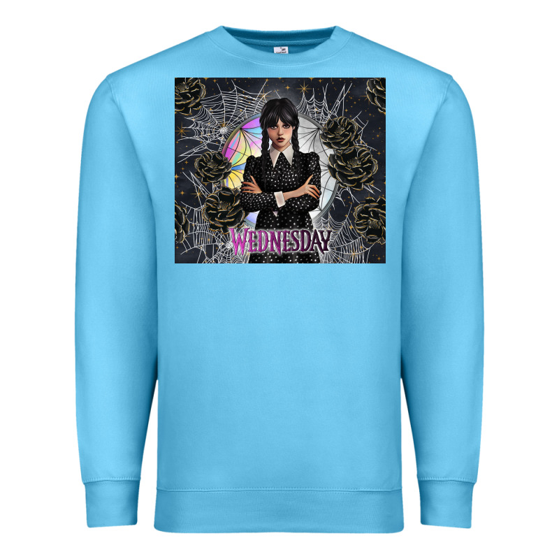 Gothic Girl With Black Rose Premium Sweatshirt by TumblerDesignByShophia | Teevron