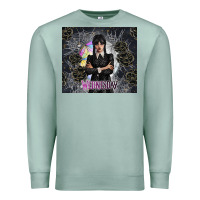 Seafoam gothic girl with black rose Premium Sweatshirt - TumblerDesignByShophia