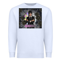White gothic girl with black rose Premium Sweatshirt - TumblerDesignByShophia