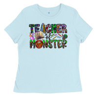 Baby Blue teacher of monster Ladies Tee - CowhideDigitalArt