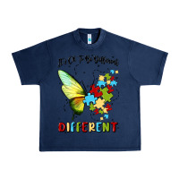 Navy it's ok to be different Urban Heavy Tee - MaliasSmallBusiness