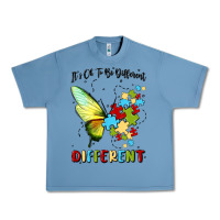 Pebble Blue it's ok to be different Urban Heavy Tee - MaliasSmallBusiness
