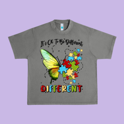It's Ok To Be Different Urban Heavy Tee Designed By Maliassmallbusiness