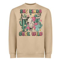 Mushroom she kinda buck wild Heavyweight Sweatshirt - MaliasSmallBusiness