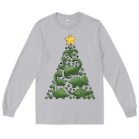 Moon Dust dinosaur christmas tree Long Sleeve Tee - MaliasSmallBusiness