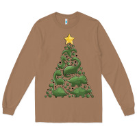 Toasted Coconut dinosaur christmas tree Long Sleeve Tee - MaliasSmallBusiness