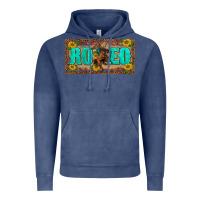 Vintage Denim western rodeo horse leopard aztek sunflower license plate template Vintage Hoodie - BarkalooDesign