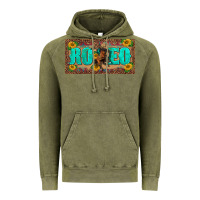 Vintage Olive western rodeo horse leopard aztek sunflower license plate template Vintage Hoodie - BarkalooDesign