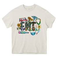 Cream emt Heavy Core Tee - CowhideDigitalArt