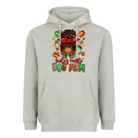 Moon Dust santas favorite dog mom afro messy bun Heavyweight Hoodie - texasbilliewilder