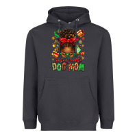 Smoke santas favorite dog mom afro messy bun Heavyweight Hoodie - texasbilliewilder