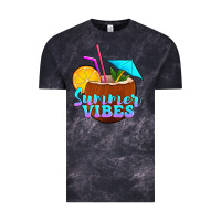 Cloud Black summer vibes coconut drink Vintage Tee - Jasminsmagicworld