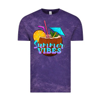 Cloud Purple summer vibes coconut drink Vintage Tee - Jasminsmagicworld
