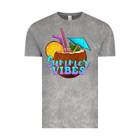 Cloud Rock summer vibes coconut drink Vintage Tee - Jasminsmagicworld