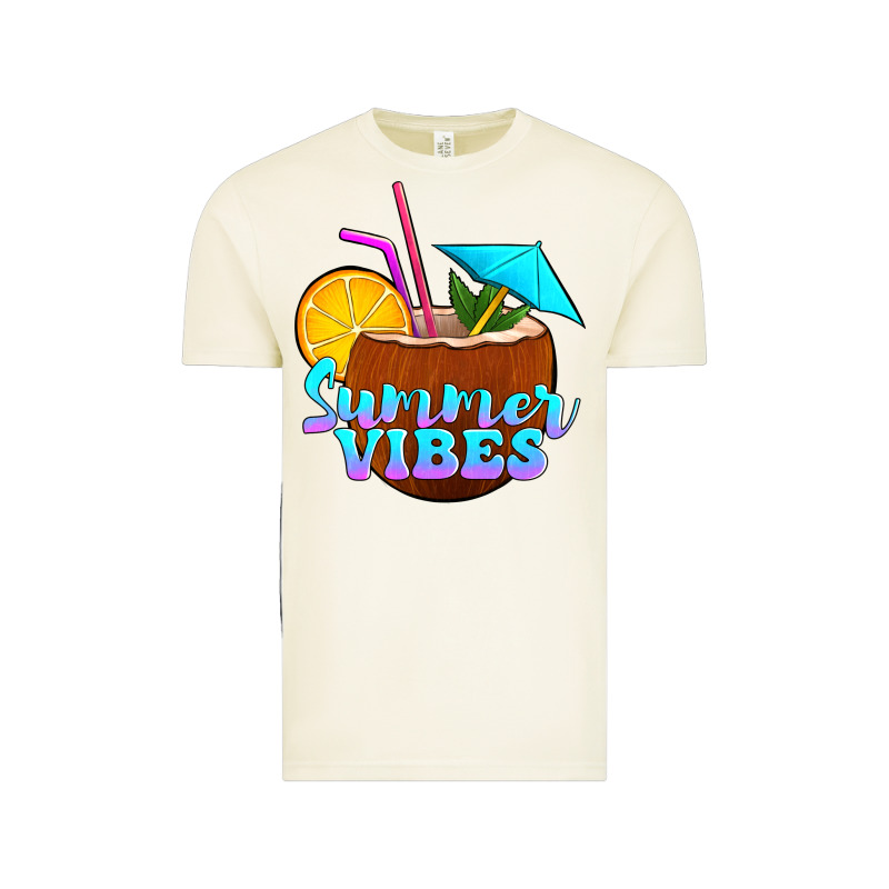 Summer Vibes Coconut Drink Vintage Tee by Jasminsmagicworld | Teevron