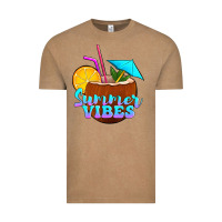 Vintage Coffee summer vibes coconut drink Vintage Tee - Jasminsmagicworld