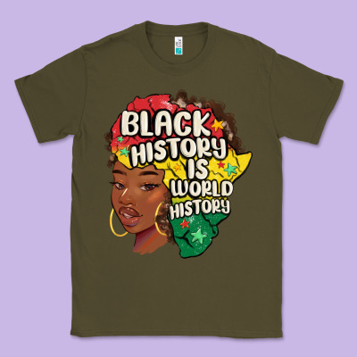 Black History Is World History Classic Tee Designed By Maliassmallbusiness
