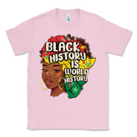 Bubblegum Pink black history is world history Classic Tee - MaliasSmallBusiness