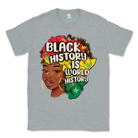 Heather Grey black history is world history Classic Tee - MaliasSmallBusiness
